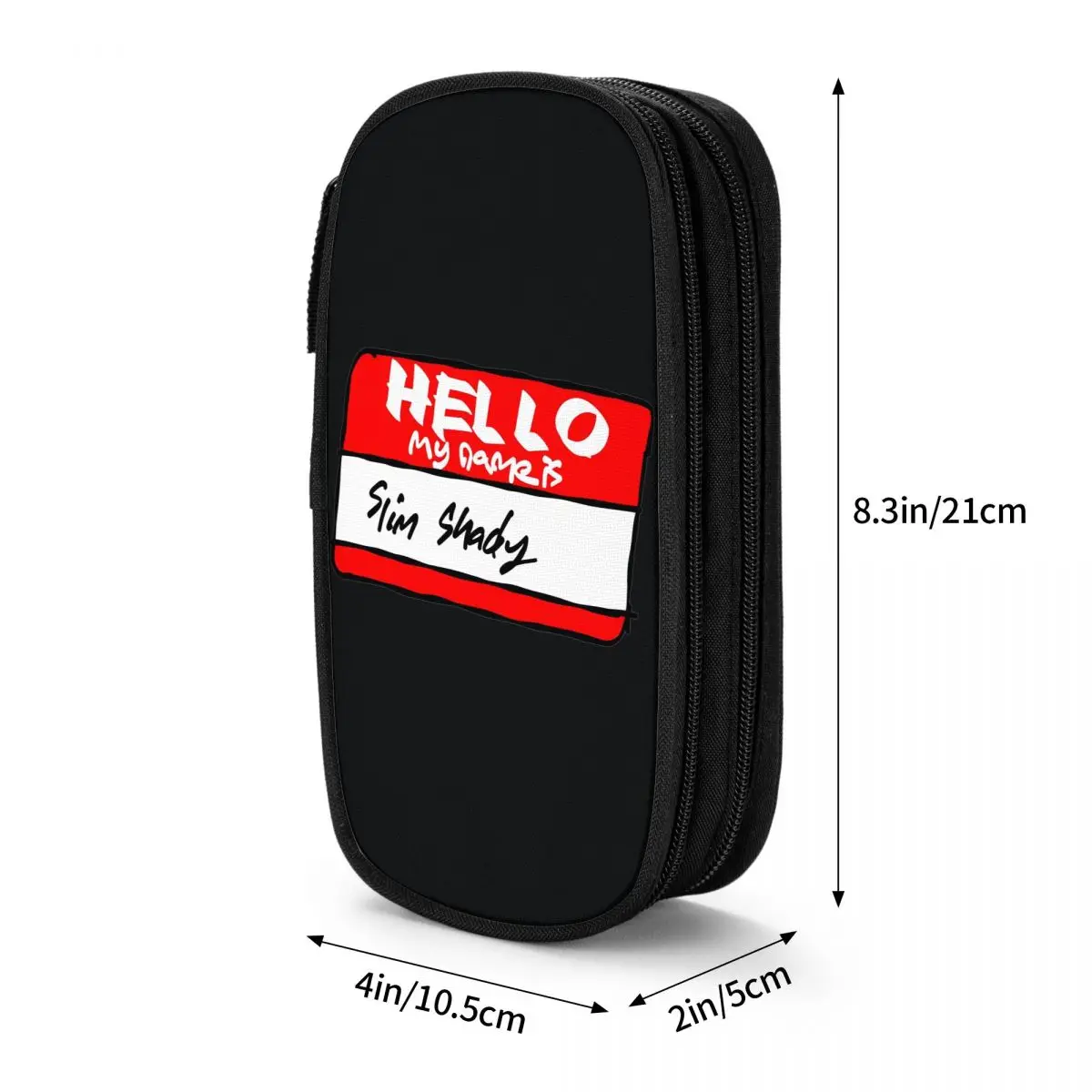 Retro Pencil Case Slim Shady Classic Eminem Rapper Pencil Pouch Back To School Pencil Cases Girls Boys Canvas School Supplies