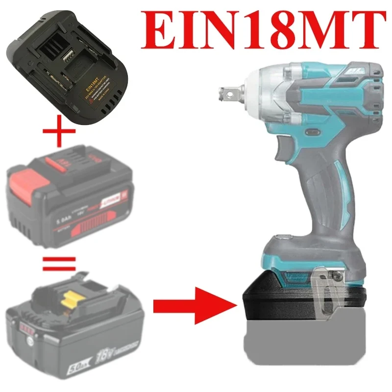 Adaptateur convertisseur de batterie EIN18BS EIN18MT EIN18DL EIN18PAR pour batterie Li-Ion 18V ein-hell pour outil Bosch Makita Dewalt Parkside