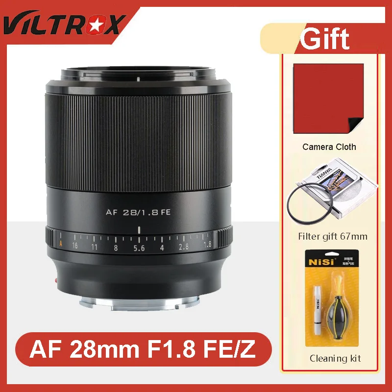 

Viltrox AF 28mm F1.8 FE Full Frame Auto Focus Wide Angle Prime Lens for Sony E Mount FE Nikon Z