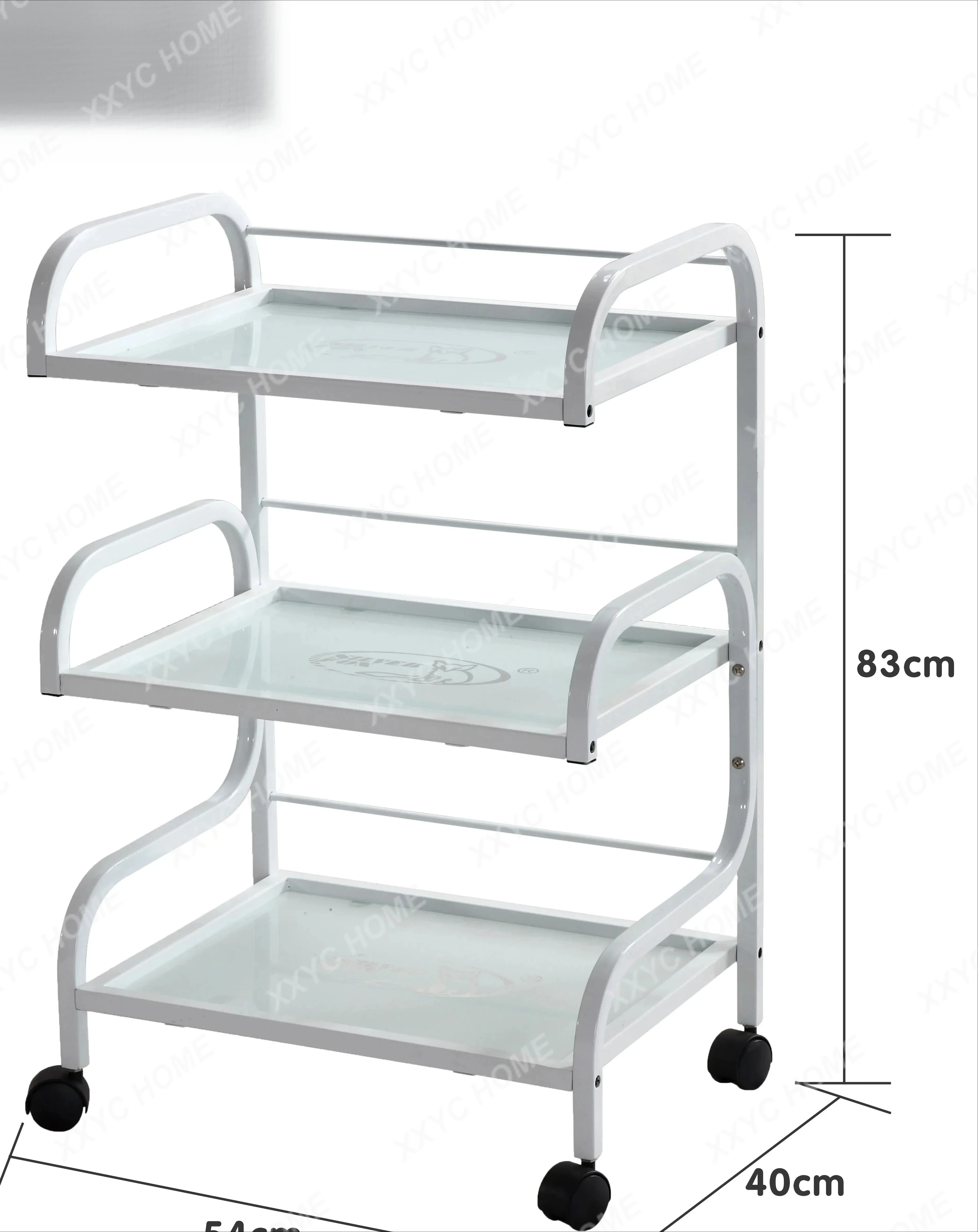 Y1 Beauty Tool Cart Thick Tempered Glass Material Fiberboard Premium Cars