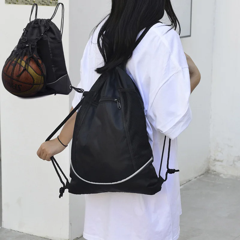 

Multi-Functional Backpack, Casual Versatile Large Capacity Drawstring Closure Bags, Travel Bag, Basketball Football Hidden Bag