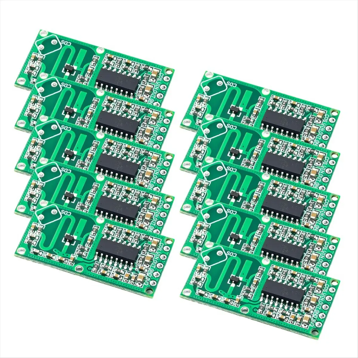 AT42 10pcs RCWL-0516 Microwave Radar Sensor Switch Board RCWL 0516 Microwave Human Body Induction Intelligent Module 12m