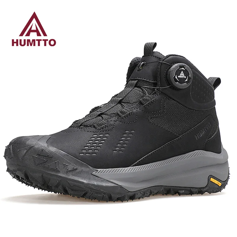 HUMTTO Hiking Shoes Men Waterproof Leather Hunting boots Women Trekking Ankle Tactical Shoes Snow boots Outdoor Sport Sneakers