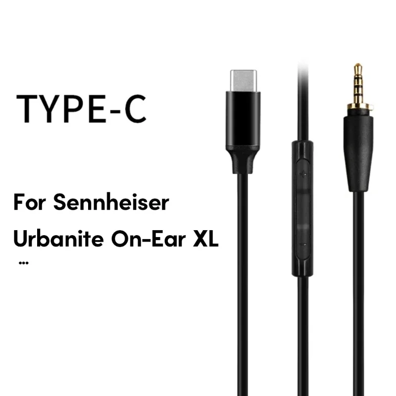 Headset Cord Replacement Cable TYPE C to 2.5mm Cable for Sennheiser HD400S HD350BT HD518 HD558 On-Ear XL