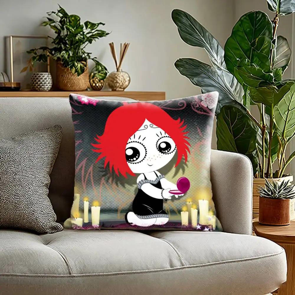 Anime R-Ruby Gloom  Pillow Case Sofa Living Room for Bedroom car Headboard Backrest Cushion Square Cushion Nap Time