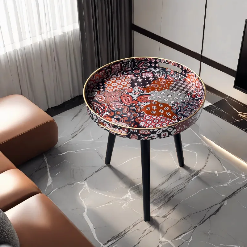 

Мебель для небольших квартир, деревянные ножки 40 см, журнальный столик в богемном стиле, чайный уличный журнальный столик