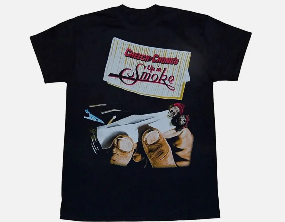 T-shirt noir Cheech and Chong Up In Smoke, taille S à 5XL