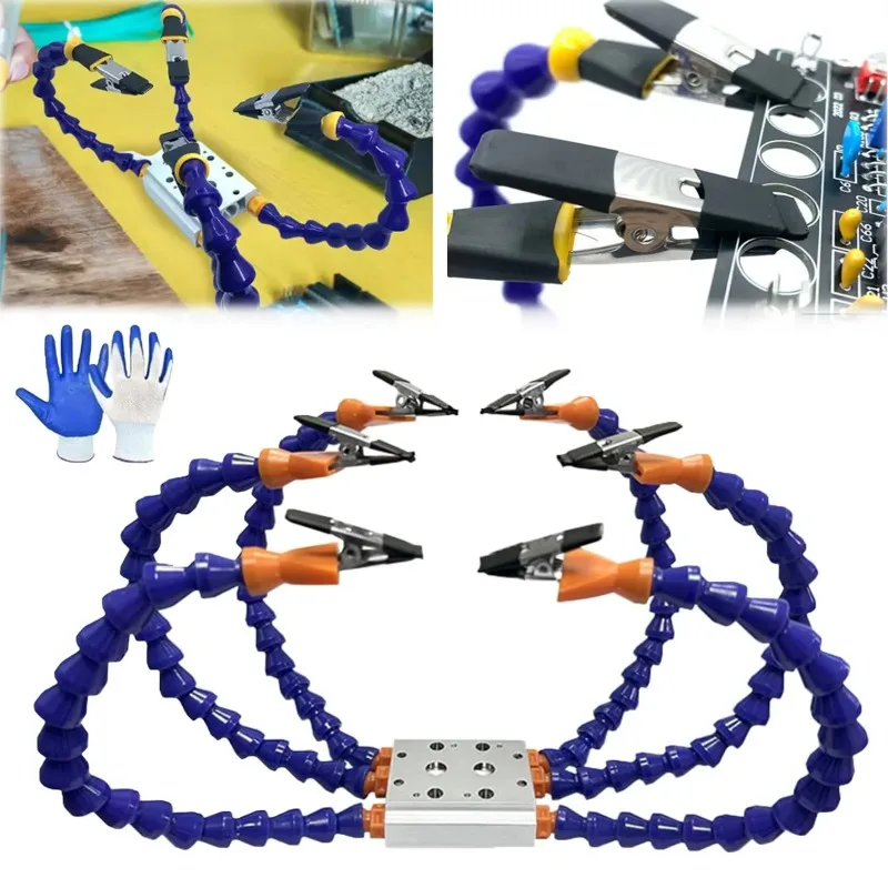 Multi Soldering Helping Hand Tool Table Clip Third Hand Soldering Stand Welding PCB Holder Flexible Arm