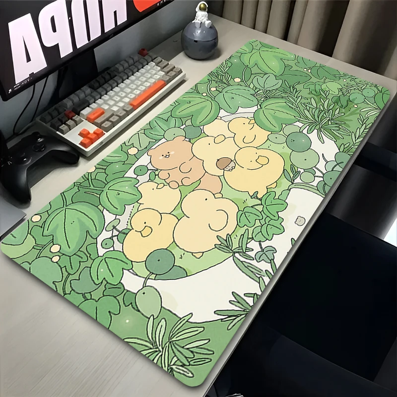 

Kawaii Mouse Pad Laptop Cartoon Squirrel Cute Keyboard Pad Cozi Lofi Plant HD Print Anime Mousepad PC Gaming Desktop Mouse Mat