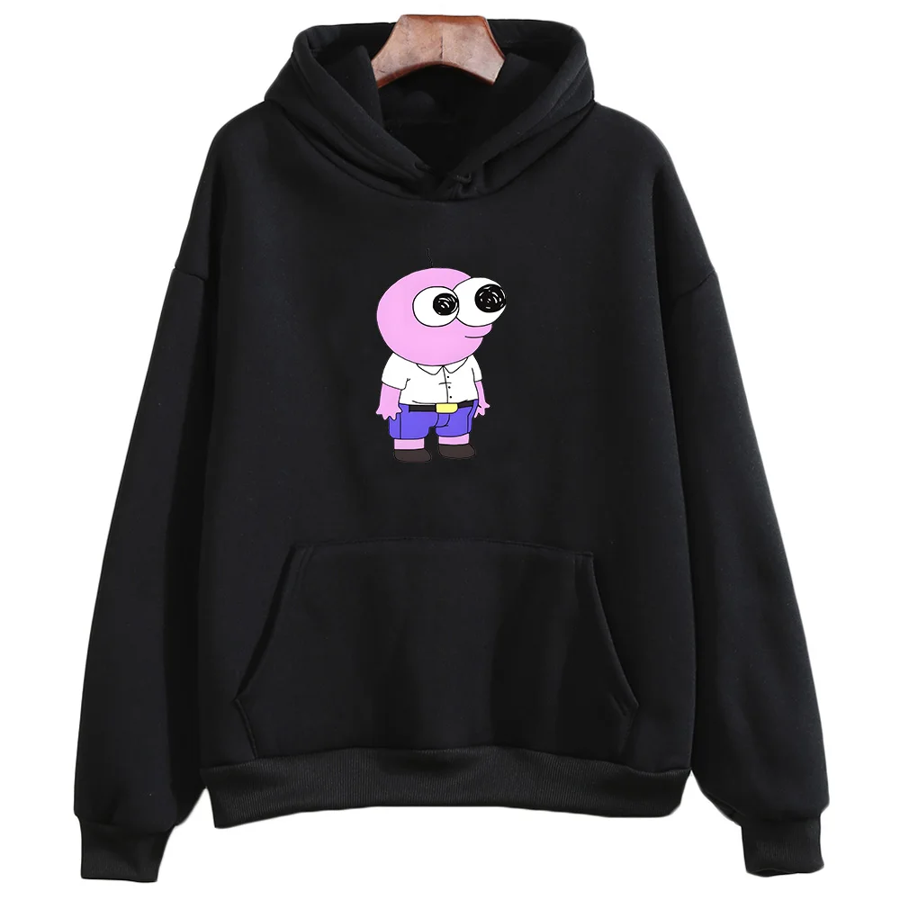 Smiling Friends Hooded Graphic Printing Casual Cute Sweatshirt Funko Pop Fleece Kawaii Clothing Sudaderas Harajuku Cartoon Hoody