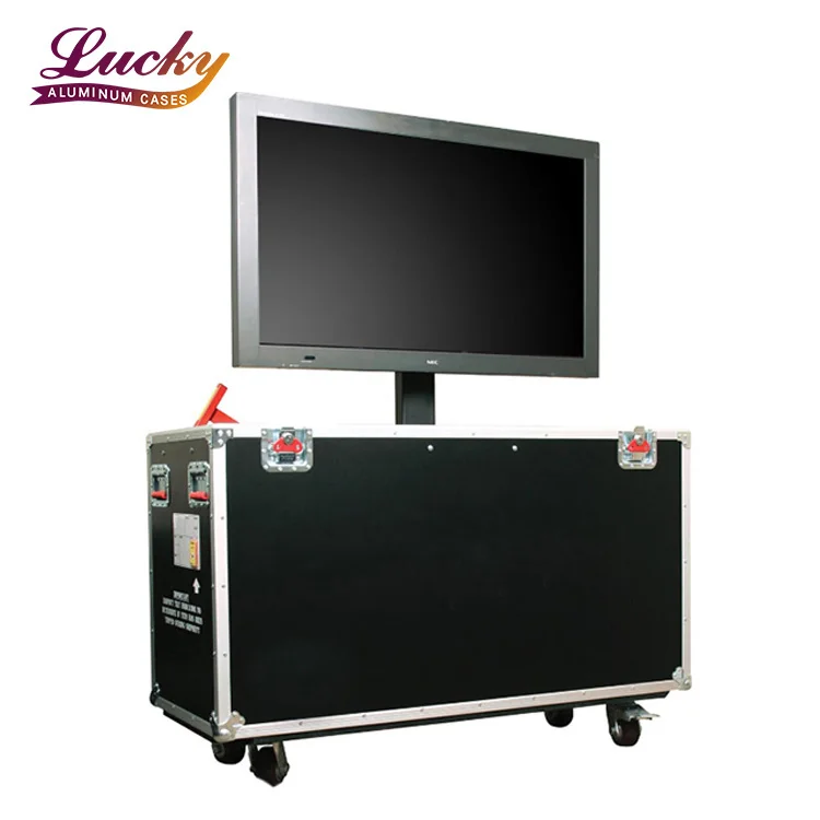 Flight Flat Screen TV Road Case With Wheels