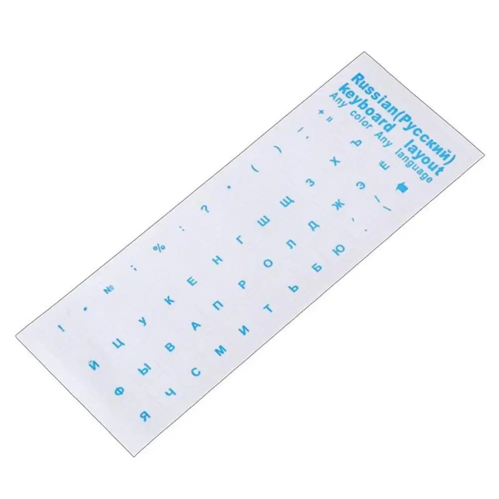 Couverture de clavier pour ordinateur portable, film autocollant transparent, langue russe, lettre, anti-poussière, accessoires pour ordinateur portable, P6b4, 1PC