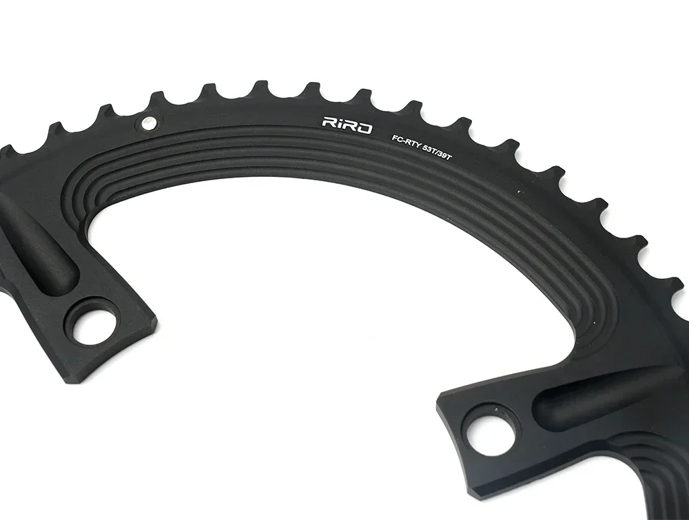 10/11/12S Rennrad-Kettenblatt mit 4 Schrauben, 110BCD, für 105 FC-R7000 / ULTEGRA FC-R8000 / DURA-ACE FC-R9100, Asymmetrisch 50-34T 52-36T 53-39T – Detail 14