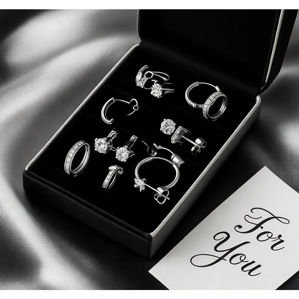 

Серьги-кольца из хирургической стали 316L с золотым покрытием и кубическим цирконием, гипоаллергенные, для женщин и мужчин