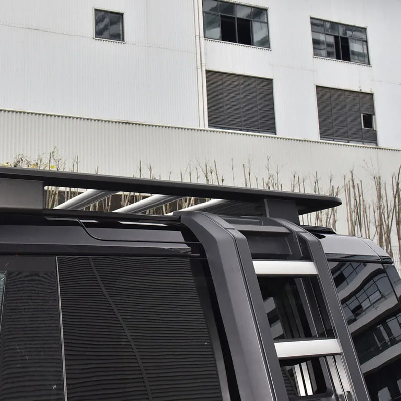 Auto parts aluminum telescopic black side ladder tailladder for 2020+ Land Rover Defender 90