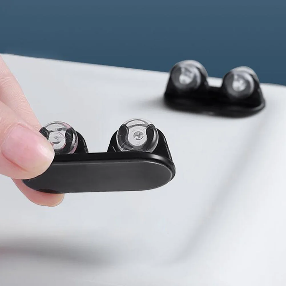 

8pcs Storage Box Wheels -Way Roller Replacement Kit Black Wear-Resistant Household Box Wheel Easy