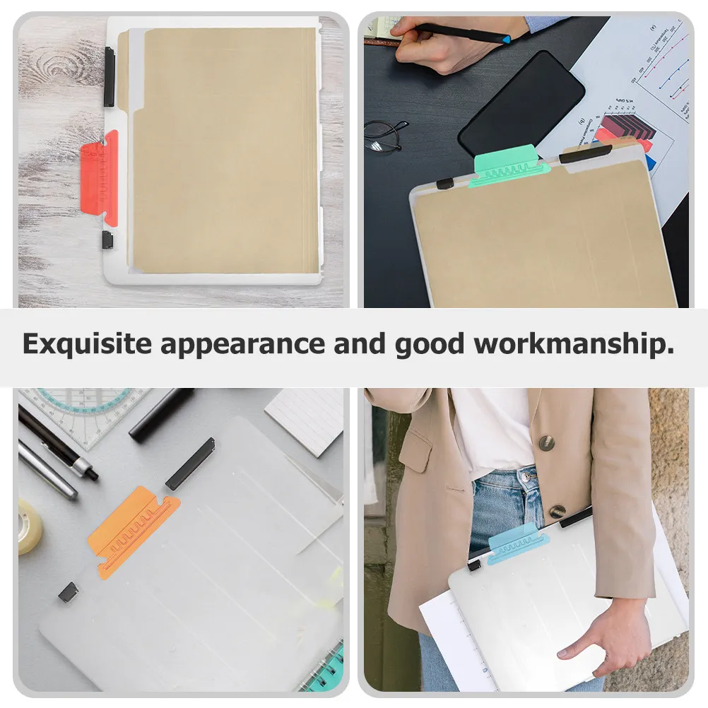 

40Pcs Brightly Colored Index Tabs for File Folder Organization Color Matching Office School Filing Accessories Tabs