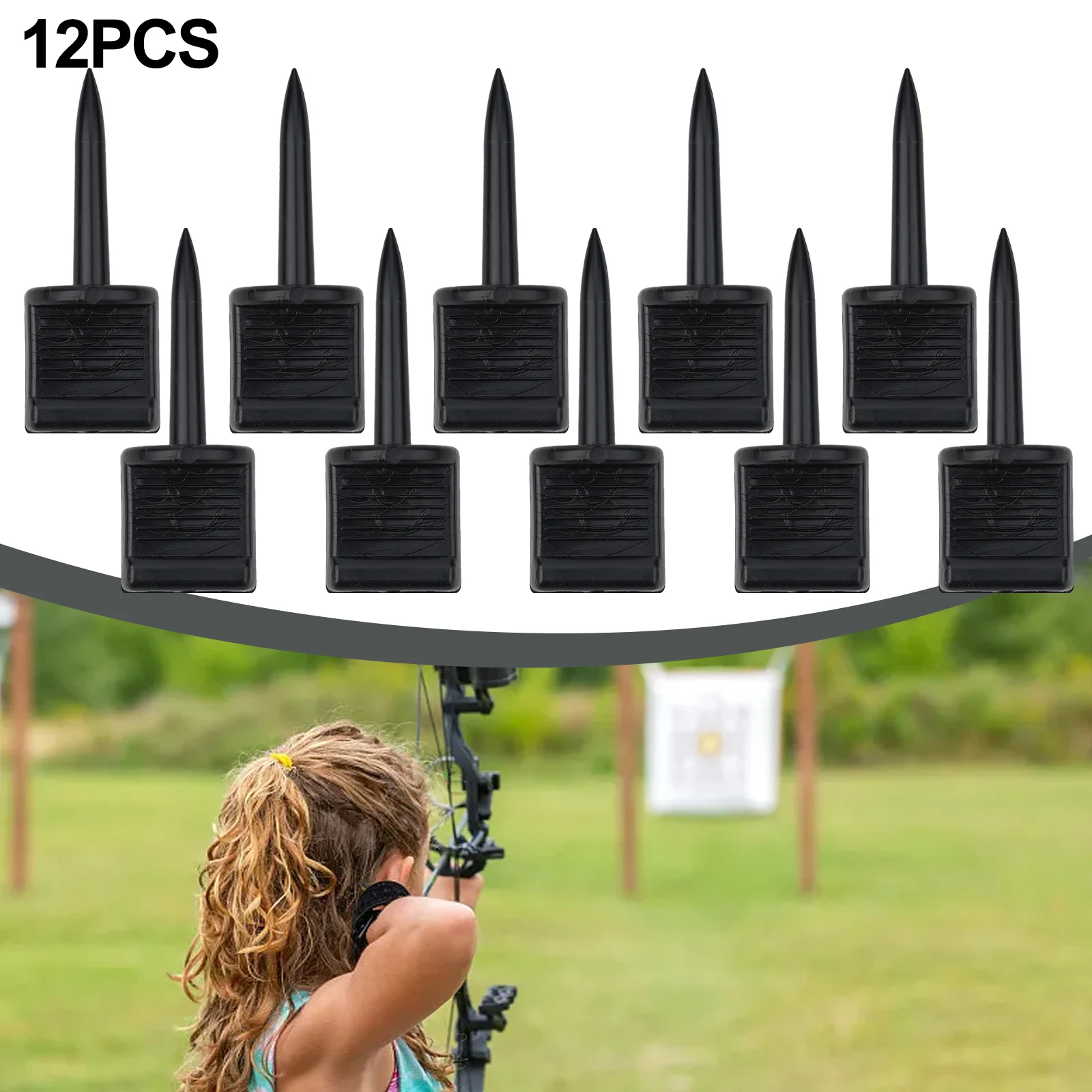 

12pcs Plastic Metal Archery-Target Nail Hunting Shooting-Target Nail Pins Used To Fixed Target Paper Outdoor Sports Accessories