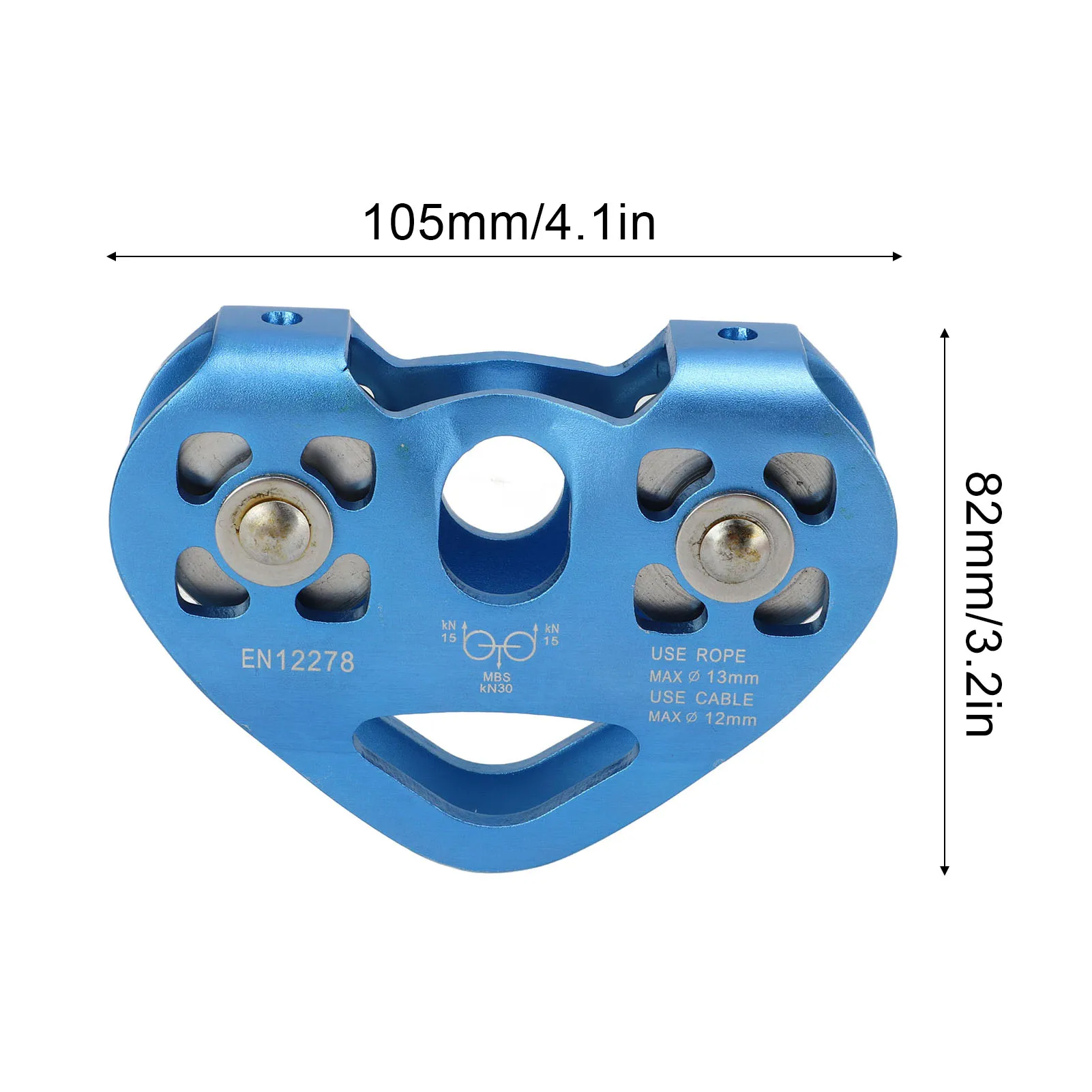 Zip Line Pulley Double Climbing Zipline Pulley Heart Shaped Aerial Transport Ropeway Pulley for Scenic Cableway Climbing Pulley