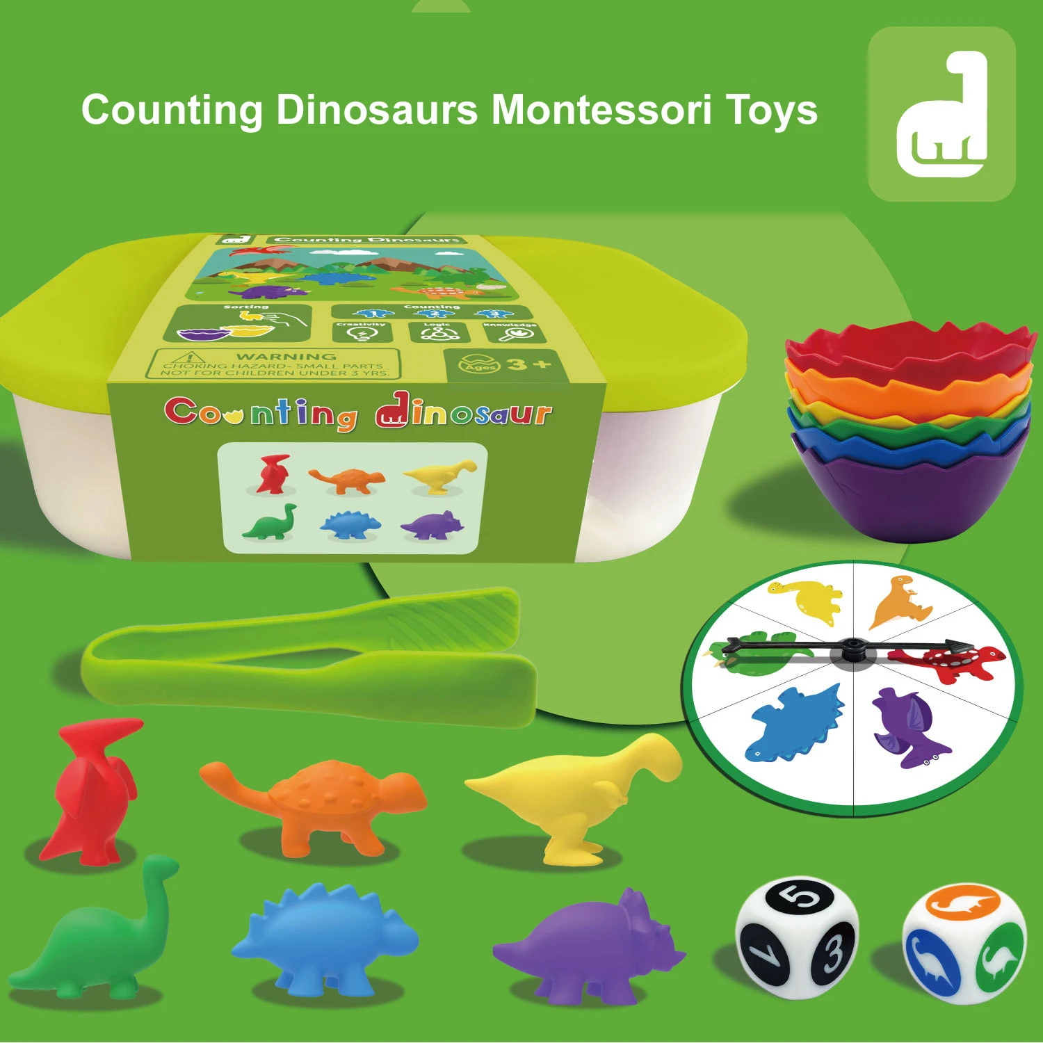 

Counting Sorting Toys Matching Stacking Toys With Turnplate Preschool Learning Activities For Math Montessori Fine motor skills