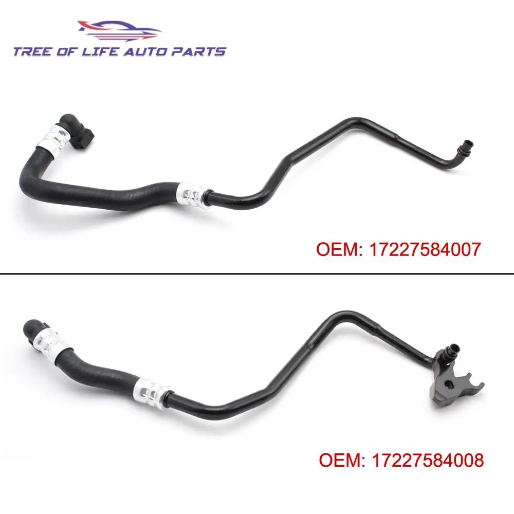 For BMW 7 Series F01 F02 N54 740i 2007 2008 2009 2010-2012 Transmission Cooling Oil Inlet Outlet Line 17227584007 17227584008