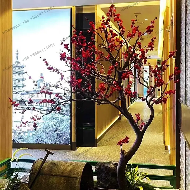 

Simulated plum blossom tree large-scale decorative placement floor landscaping