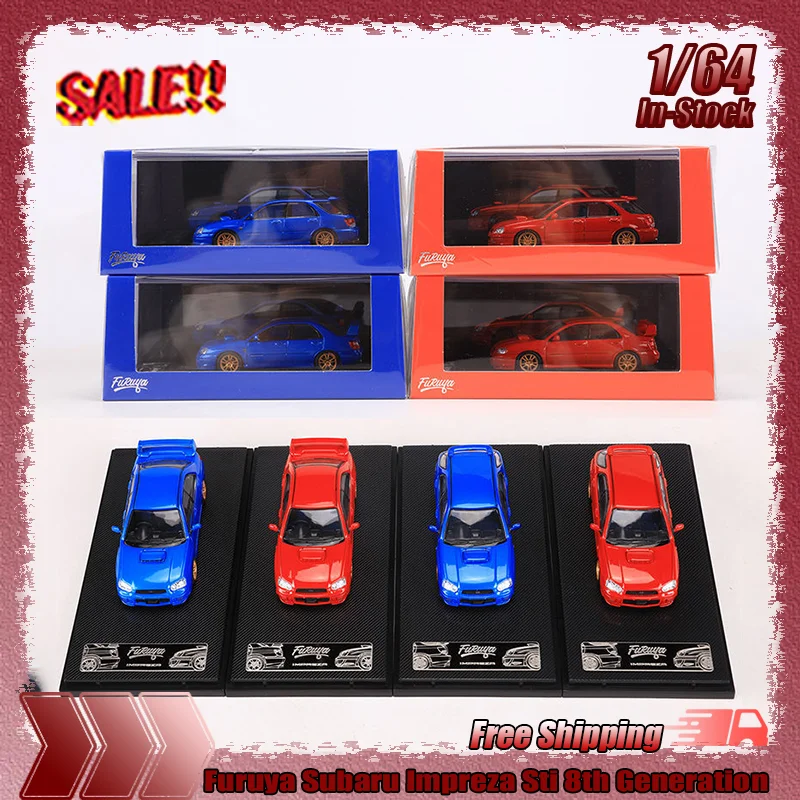 

Furuya 1:64 Subaru Impreza Sti 8-го поколения, имитация сплава, миниатюрная литая гоночная модель автомобиля, коллекционные игрушки на заказ, подарки
