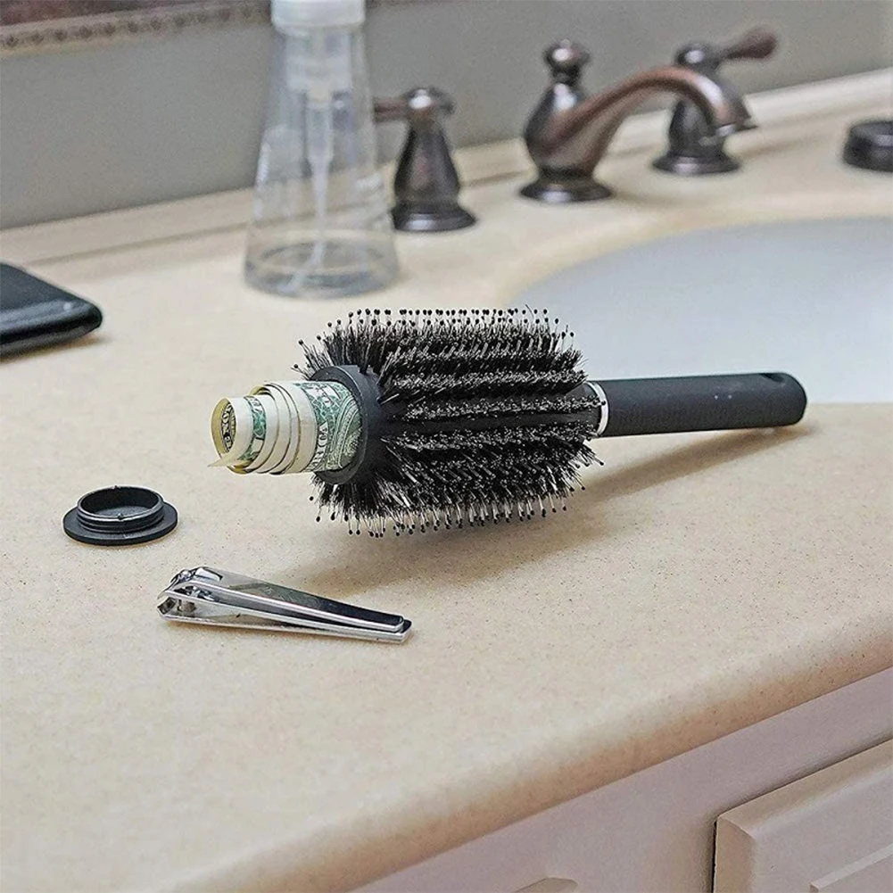 Hair Brush Comb Diversion Stash Safe Hidden Compartment Functions as an Authentic Brush Perfect for Travel or At Home