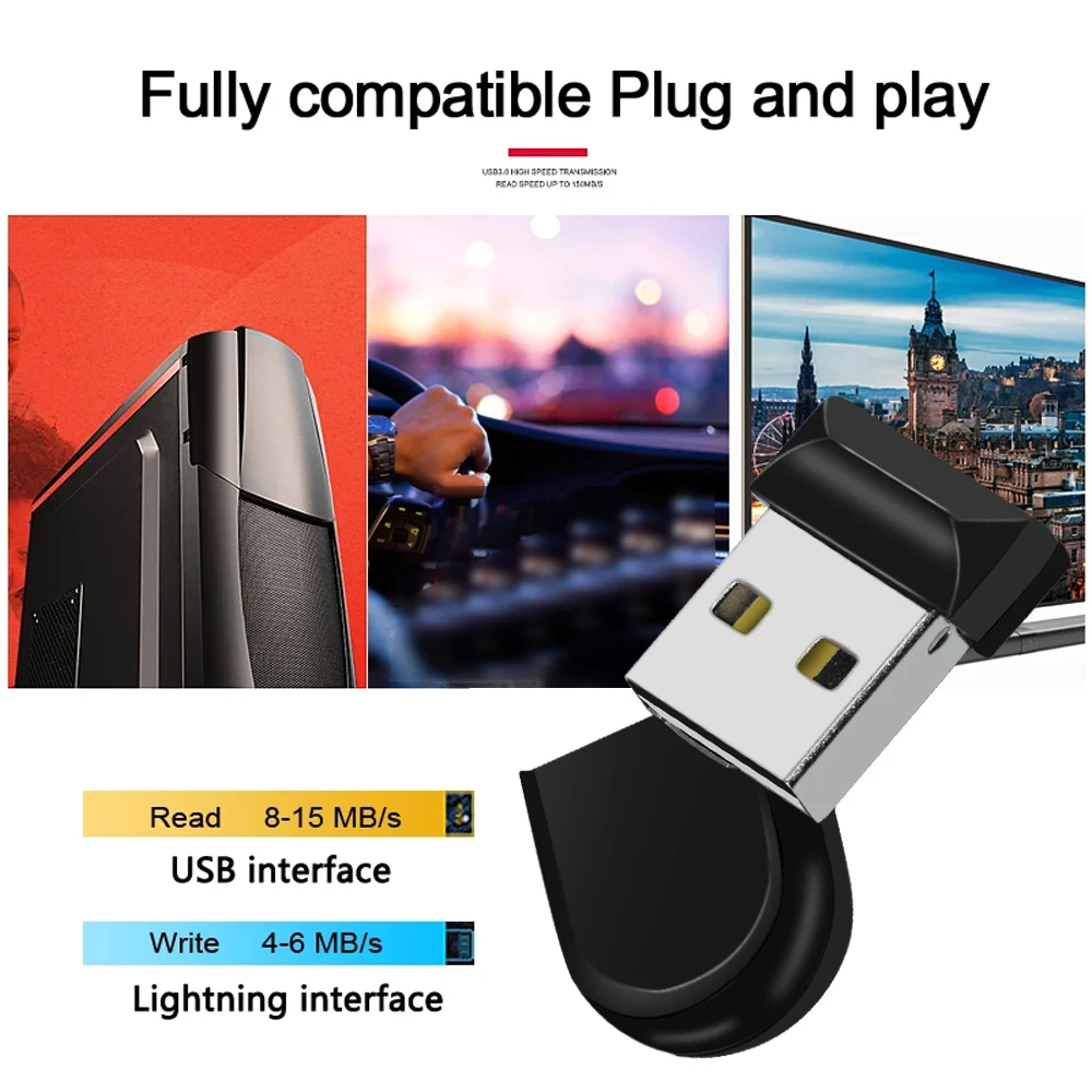 Siêu Mini USB 64GB 32GB 16GB 8 GB Kim Loại Bút Pendrive 64 32 16 USB 8 GB Bộ Nhớ Flash Ổ Đĩa U Cle USB