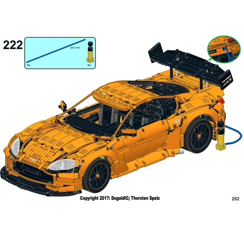 NEW MOC-8780 Technical Aventador SVJ 1:8 Scale Remote Control Power Model Building Blocks Bricks Sports Car Toys Birthday Gifts