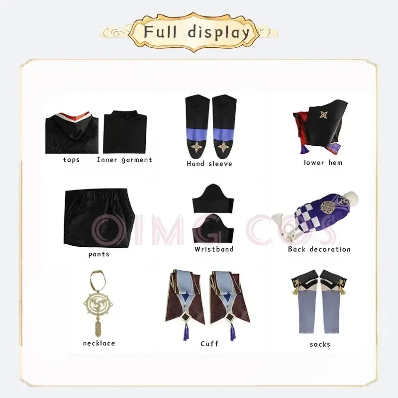 جينشين إمباكت سكاراموش أزياء تنكرية للبالغين زي كرنفال شعر مستعار أنيمي أزياء حفلات الهالوين لعبة تنكرية للنساء