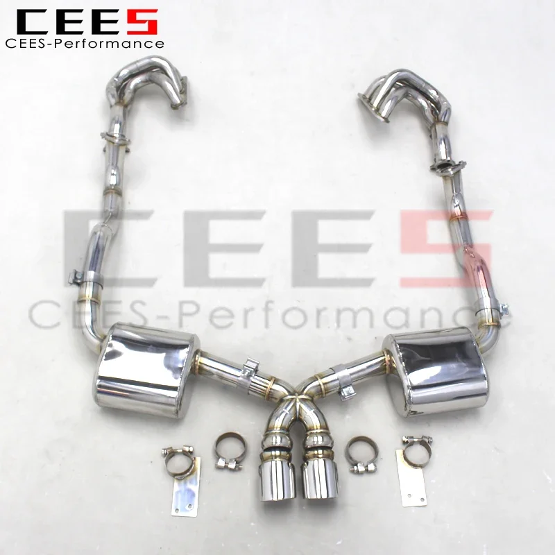 CEES Increase Engine Output and Efficiency T304 Exhaust Catback For Porsche 987/987.1 Boxster/Cayman S 3.4L 2004-2008 Exhaust