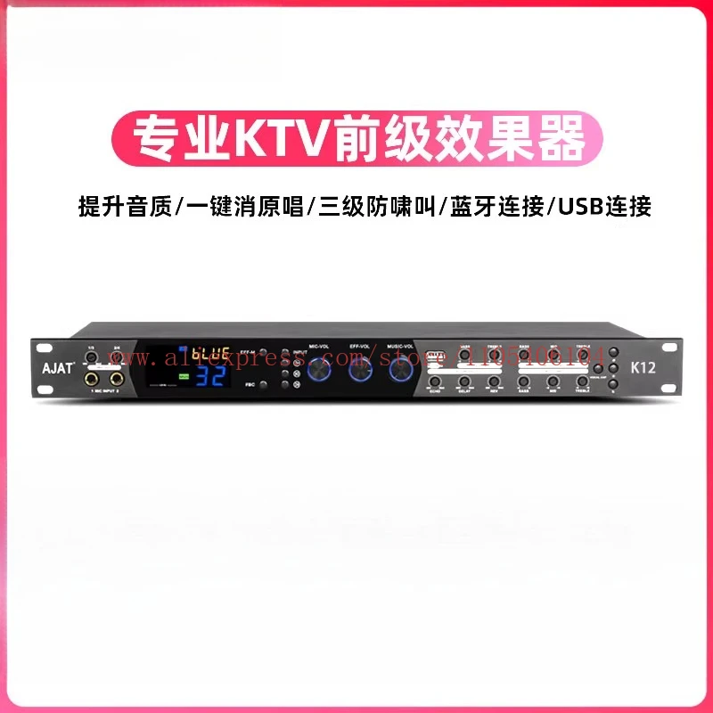 Professional karaoke singers use karaoke microphones to prevent whistling sound equalization reverb processor