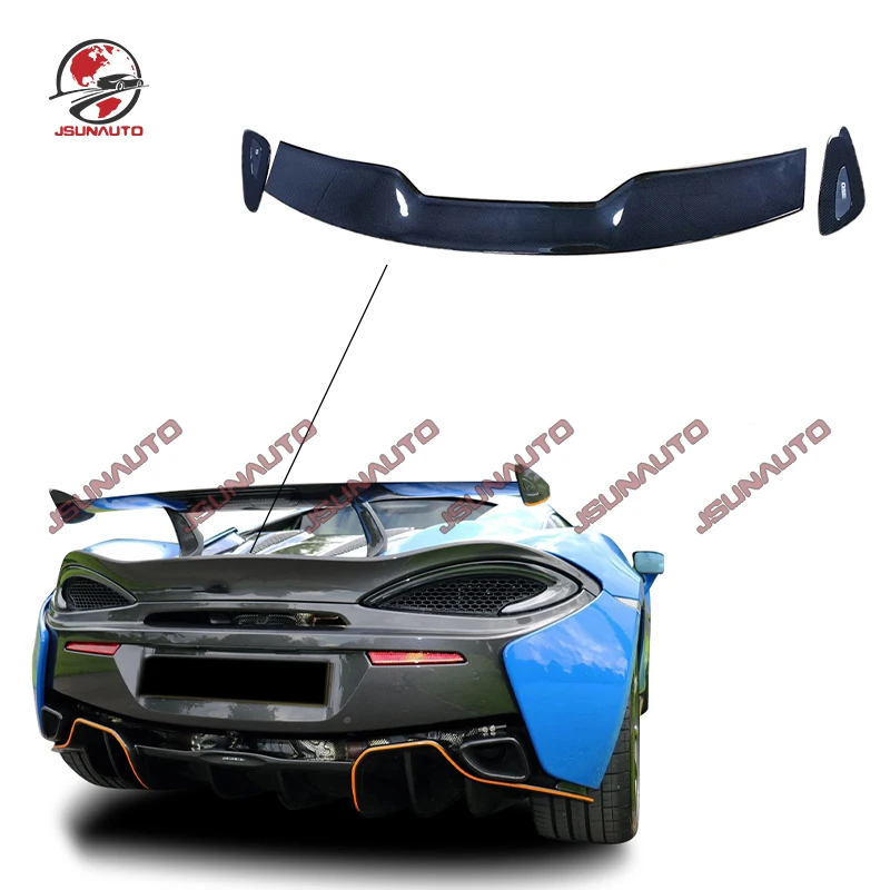 Car Carbon Accessories MSO Style Dry Carbon Fiber Racing Rear Wing Tail Spoiler For McLaren 570S 570GT 540C Splitter