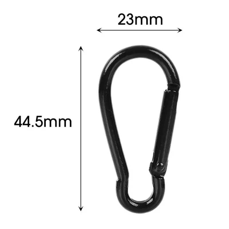 5/10/20Pcs Mini Carabiner Keychain Alluminum Alloy D Type Buckle Spring Snap Clip Hooks Keychain Carabiner for Keys Camping Tool