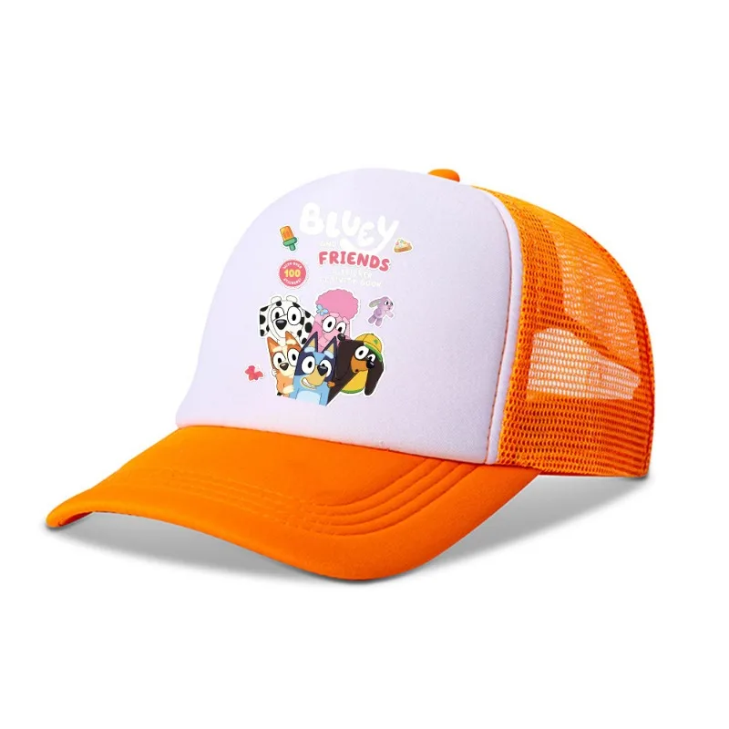 อะนิเมะ Blueyi กลางแจ้งหมวกการ์ตูนบิงโกผู้ใหญ่เด็กผู้หญิงน่ารักเบสบอลหมวกฤดูใบไม้ผลิฤดูร้อนหมวก Beanies แฟชั่นหมวกเด็กของขวัญใหม่