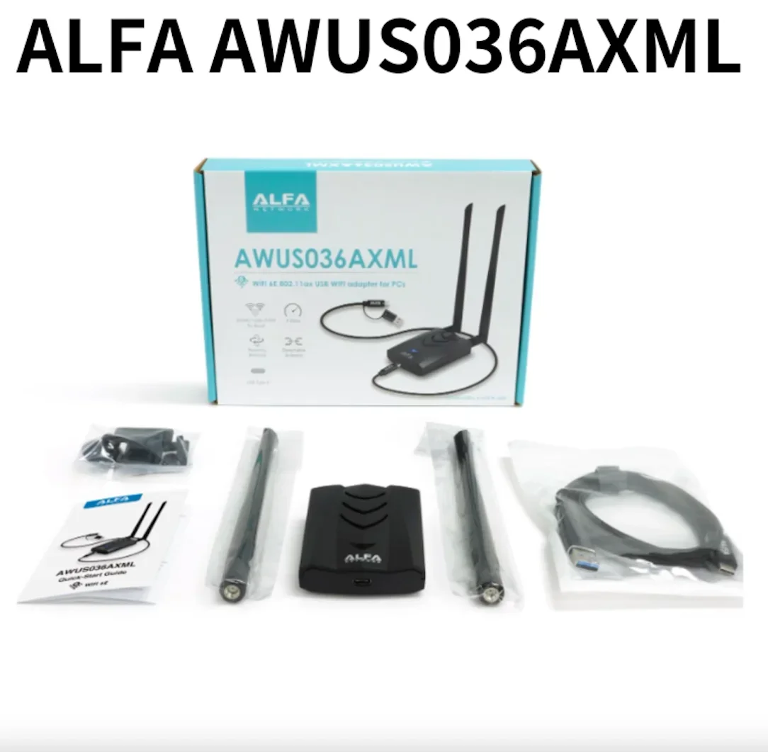 SmCpMt7921aun Wifi 6e Tri-band Wireless Card Wifi Adapter Supports Windows/kali Linux Systems Alfa Awus036axml