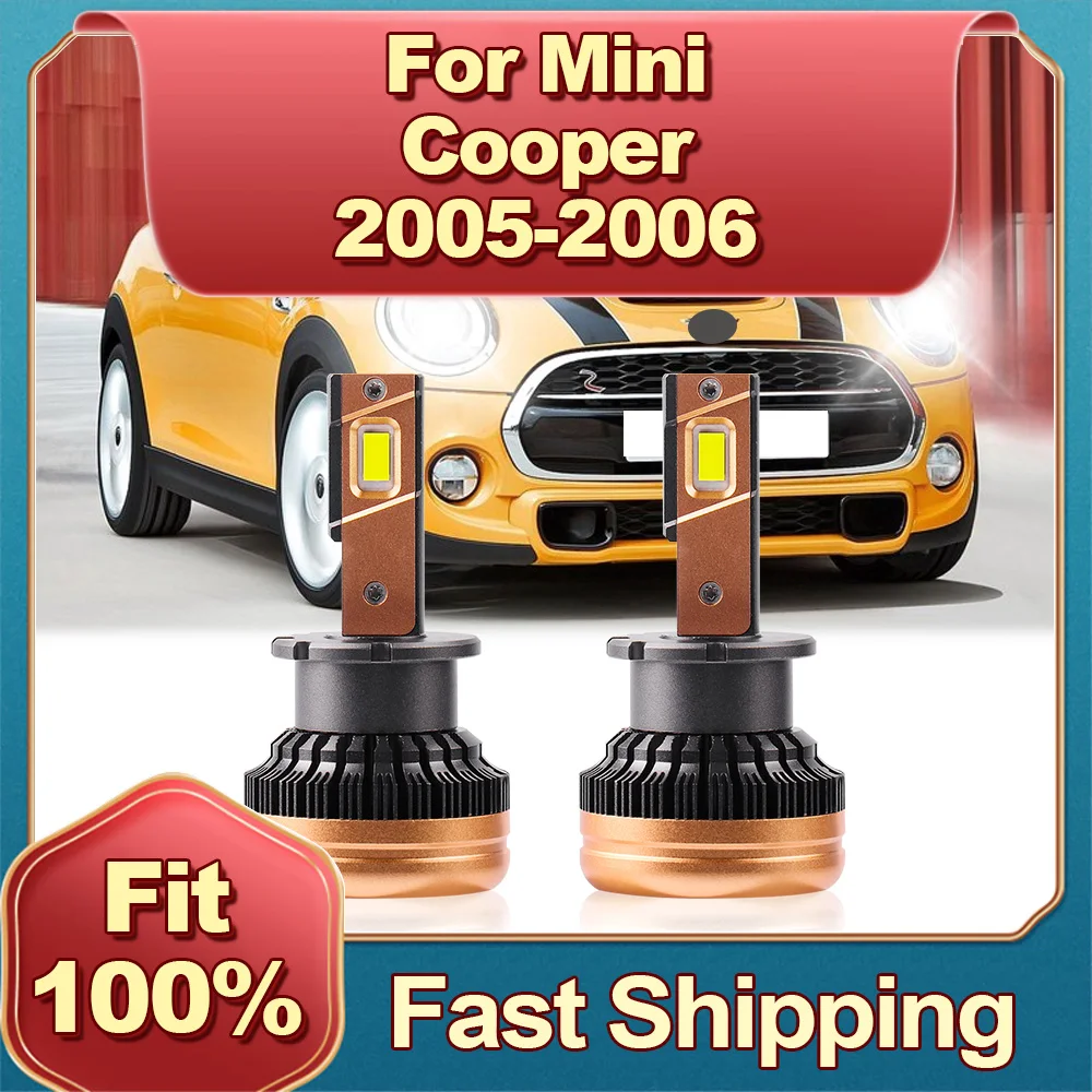 

D2S LED Headlight Bulbs 110W High Low Beam Auto Lights Lamp 6000K White Plug and Play Car Headlamp For Mini Cooper 2005 2006