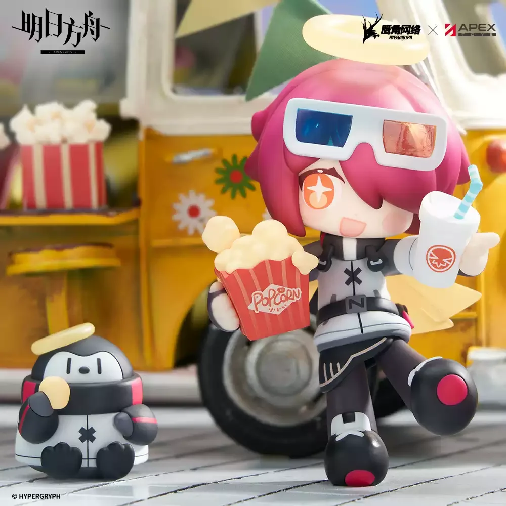 11Cm Permainan Anime Arknights Makanan Penutup Seri Waktu Exusiai Pengepungan Kawaii Cosplay PVC Liontin Mainan Figur Hadiah Koleksi Penggemar