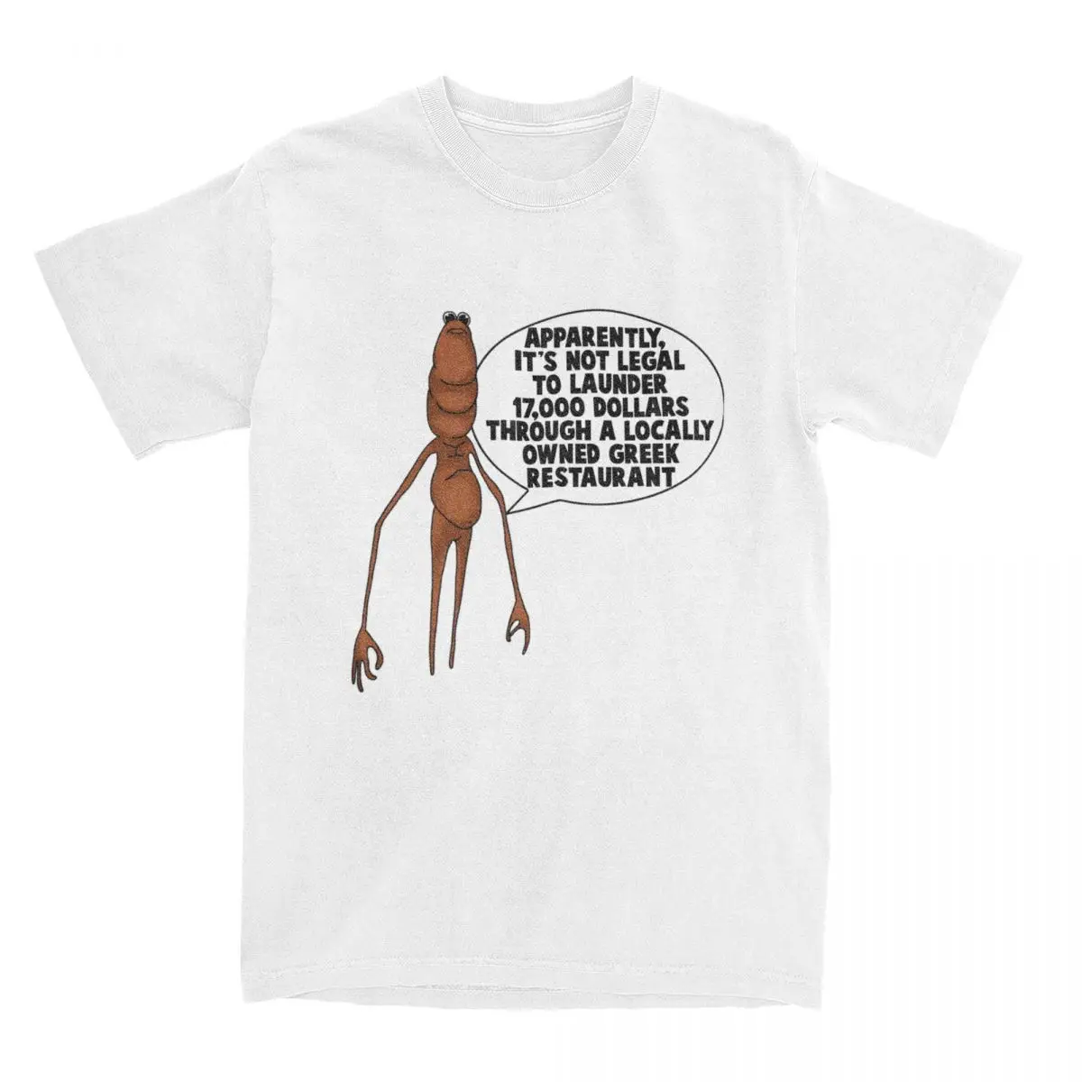 Casual Marcus The Worm VR Chat Funny Meme Tshirts Men's Round Neck Short Sleeve Top Tee 100%Cotton Summer Top Tee