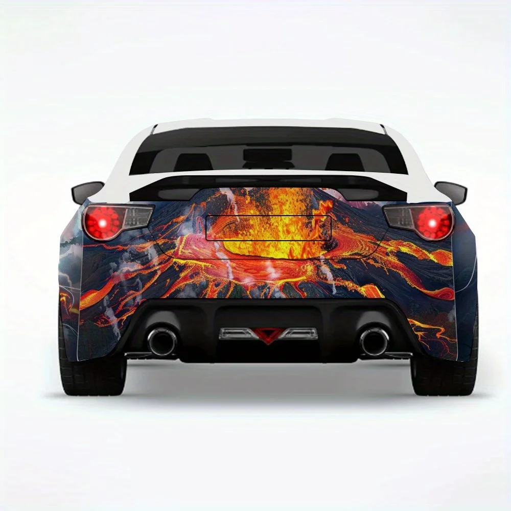 

Magnificent Volcano Eruption Car StickerVinyl Decal for Car Rear, Waterproof Self-Adhesive Vinyl Stickers for Vehicle Tail & Bum