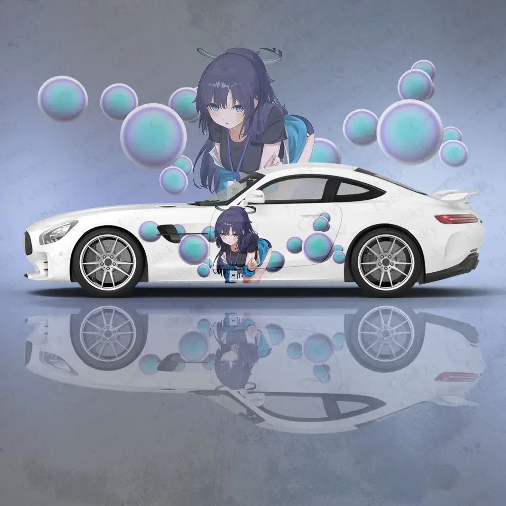 Hayase Yuuka Anime Car Body Stickers Itasha Vinyl Car Side Decal Sticker Premium Vinyl Sticker Customize Car Body Wraps