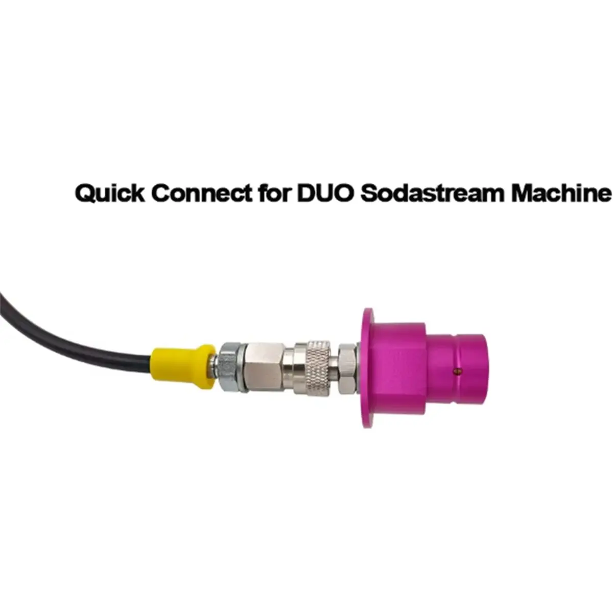 2026 New W21.8-14 External CO2 Source Tank Hose Adapter Adaptor for Soda Water Machine Replace Quick Connect