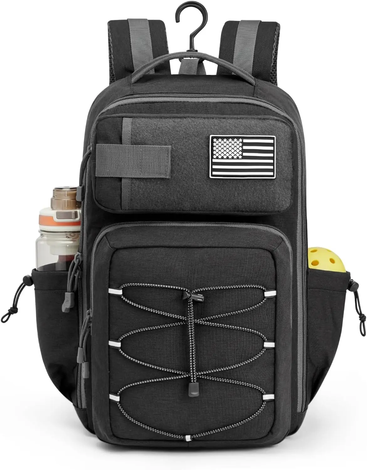 

Large Pickleball Backpack Holds 2-6 Paddles with Fence Hook for Men and Women