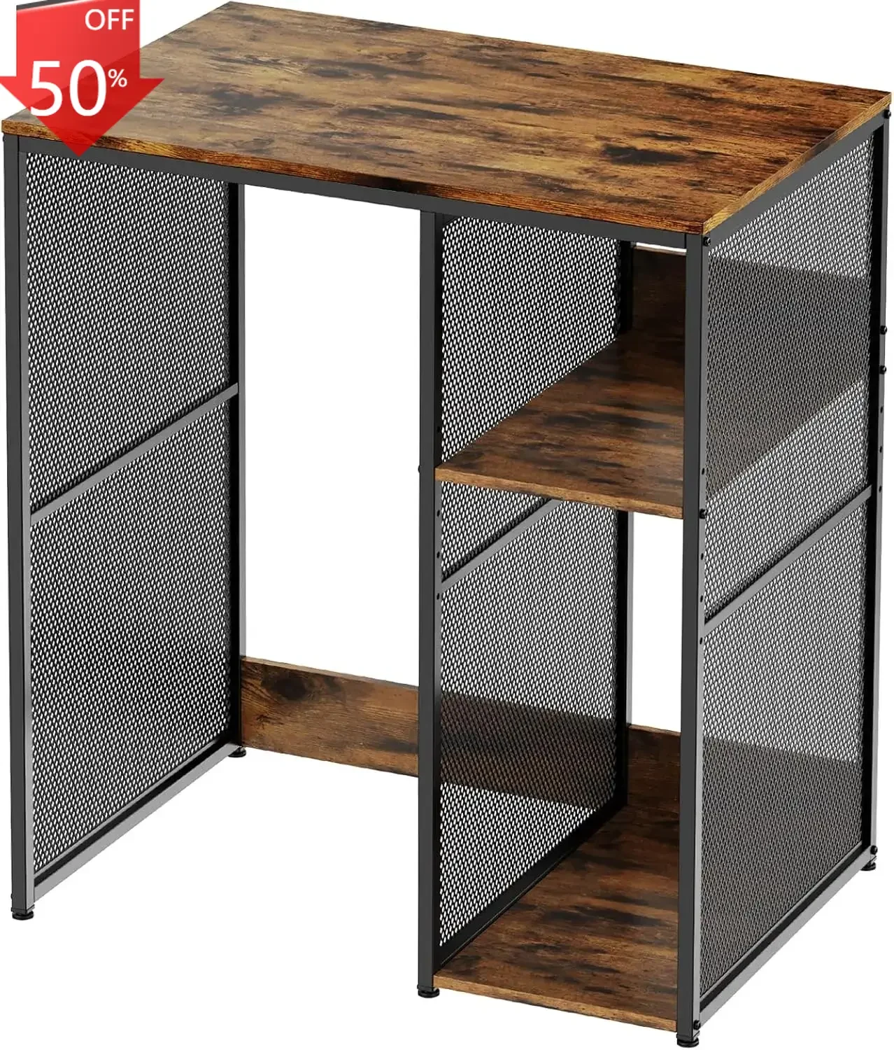 

3-уровневый мини-шкаф для холодильника с местом для хранения, кухонная подставка для микроволновой печи в индустриальном стиле, полка для хранения полезных материалов