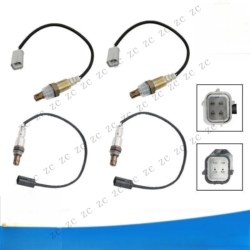S+ 4PCS Upper+Lower O2 Oxygen Sensor For 2007 Infiniti G35 3.5L V6 Engine :VQ35HR