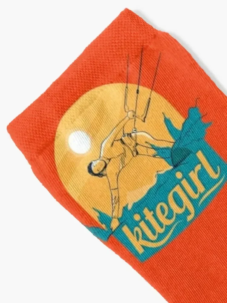 Kitesurfing, kiteboarding, kite girl Socks cute winter gifts kids heated Men's Socks Luxury Women's