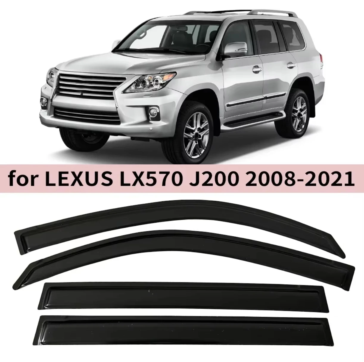 

Оконный козырек для LEXUS LX570 J200 2008-2011 2012 2013 2014 2015 2016 2017 2018 2019 2020 2021 Ветровые дефлекторы от дождя