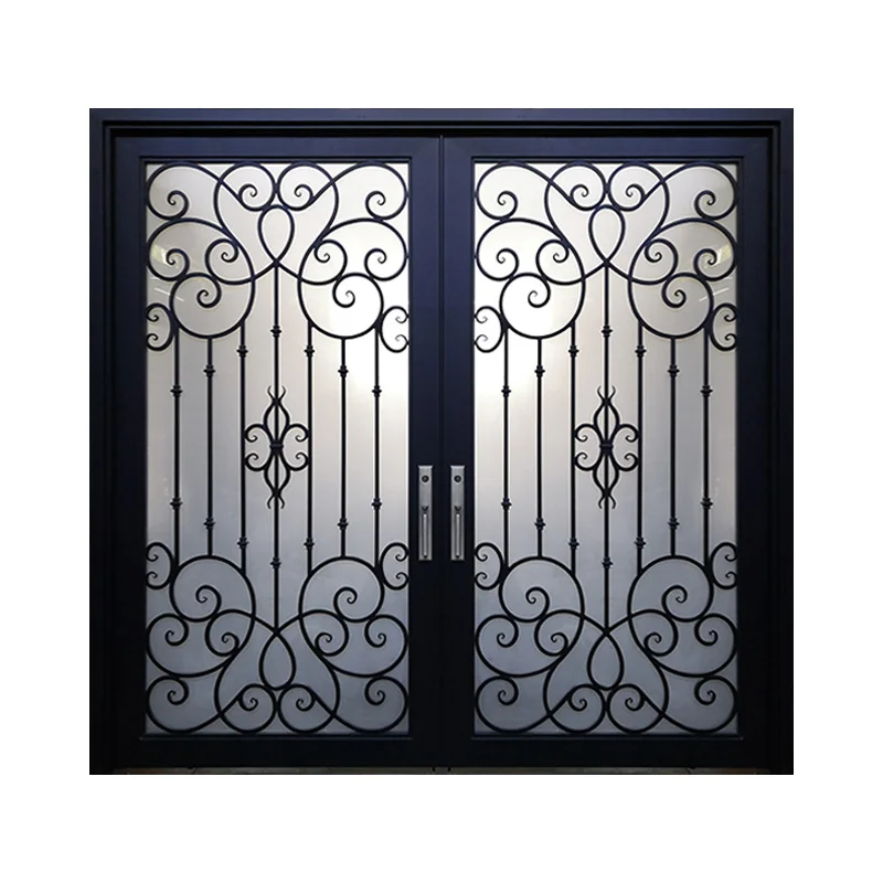 

Modern Technology Manufacturer Wrought Iron Door Gate Security Door In America