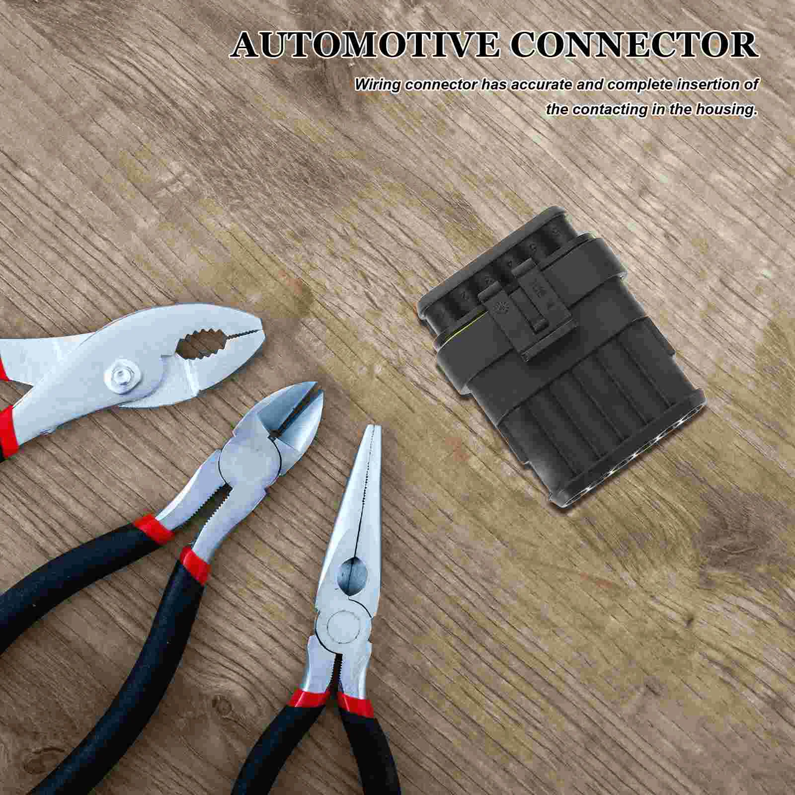 Conector de cable macho y hembra con enchufe impermeable sin conectores eléctricos de 6 pines para coche de nailon